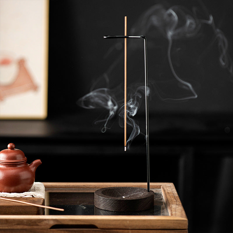 Black Wood Incense Holder