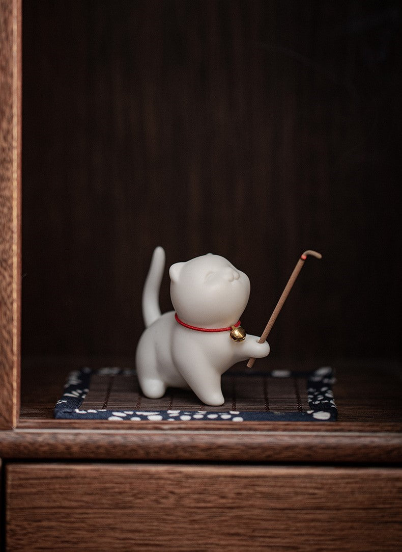 Meow Incense Holder