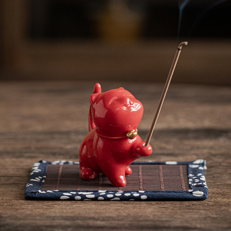 Meow Incense Holder